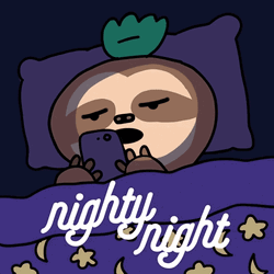 Nighty Night Tired Sloth