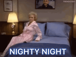 Nighty Night Woman In Pink Robe GIF