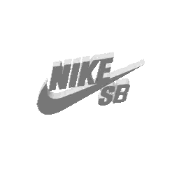 Nike Logo 3D Model Sticker