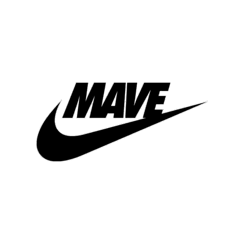 Nike Logo With Mave Sticker