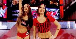 Nikki Bella Brie Sisters WWE Champion Exit Walk GIF