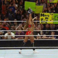 Nikki Bella WWE Showing Off Belt GIF