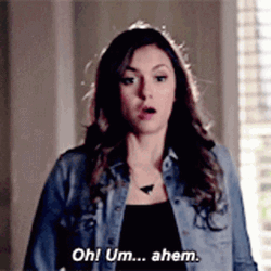 Nina Dobrev Oh Um Ahem GIF