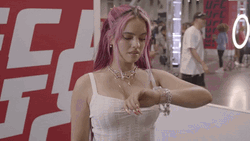 Nina Waiting Check Watch Gesture GIF