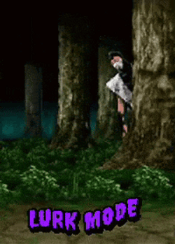 Ninja Lurking Behind The Tree GIF