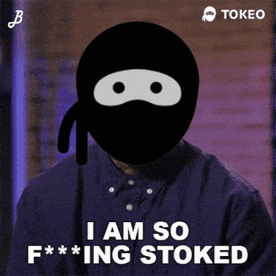 Ninja Mask Man Saying I Am So F***ing Stoked GIF