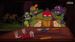 Ninja Turtle Banging Head On Desk GIF