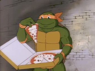 Ninja Turtle Delicious Pizza GIF