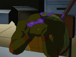 Ninja Turtle Donatello Fall Asleep Tmnt GIF
