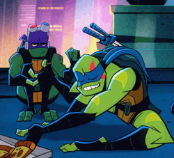 Ninja Turtle Leonardo Explaining Something GIF