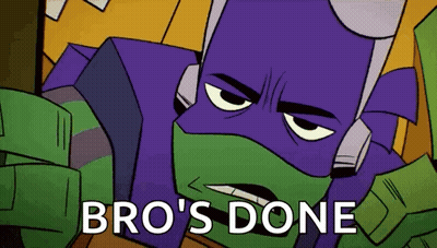 Ninja Turtle With Glasses And Backpack On Ladder GIF