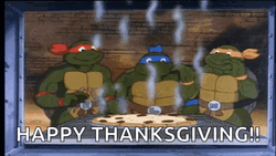 Ninja Turtles Animated Happy Thanksgiving GIF