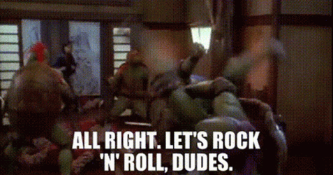 Ninja Turtles Lets Roll GIF
