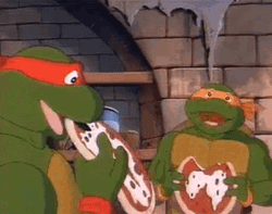 Ninja Turtles Pizza Party Loop GIF