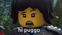 Ninjago Nya Hi Puggo GIF