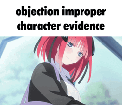Nino Nakano Objection Improper GIF