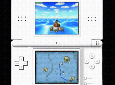 Nintendo DS Game On White Device GIF