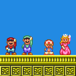Nintendo Super Mario Characters Waving Hello