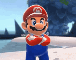 Nintendo Super Mario Doubting Suspicious
