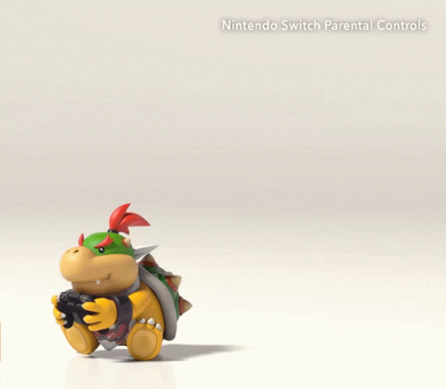 Nintendo Switch Parental Controls Ad With Bowser And Bowser Jr GIF