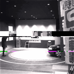 Nissan Skyline R34 Arriving Glitch Effect GIF