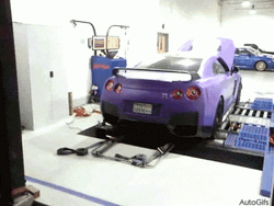 Nissan Skyline R34 Firing Up Exhaust Pipe GIF