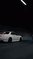 Nissan Skyline R34 Pearl White Model GIF