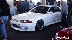 Nissan Skyline White Supra Mk4 GIF