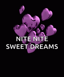 Nite Nite Pink Heart Blob Bouncing GIF
