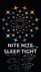 Nite Nite Sleep Tight Colorful Sparkling Stars GIF