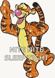 Nite Nite Sleep Tight Sparkling Tigger Cartoon GIF