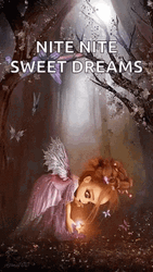 Nite Nite Sweet Dreams Butterflies Flying In Forest GIF