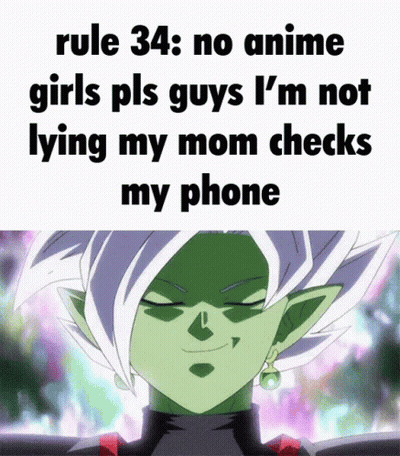 No Anime Girls Mom Checks Phone GIF