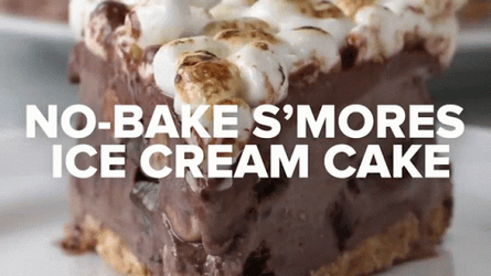 No Bake Smores Ice Cream GIF