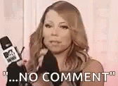 No Comment Mariah Carey Sunglasses GIF