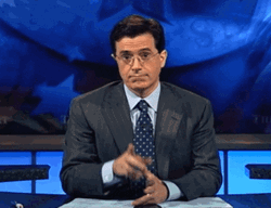 No Comment Secret Stephen Colbert  GIF