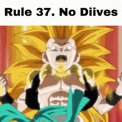 No Diives Goten Super Saiyan Meme GIF