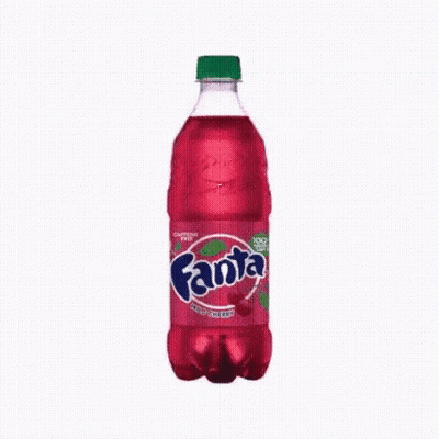 No Fanta Sign With Fanta Bottle GIF