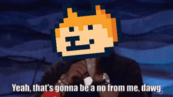 No From Me Dawg Funny Dog Emoji GIF