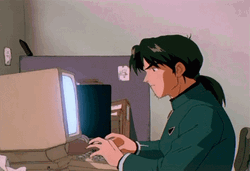 No Hugging Anime GIF