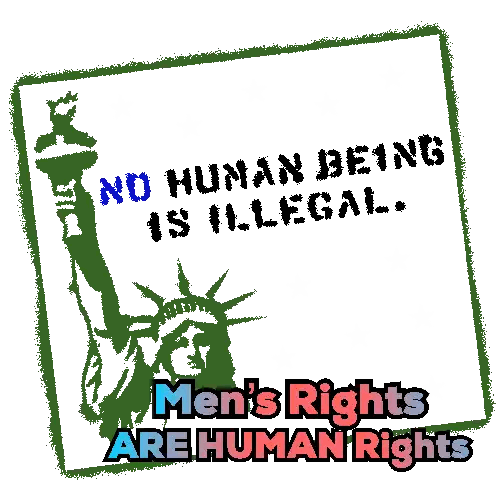 No Human Being Is Illegal Sign Sticker