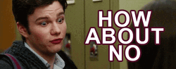 No I Don't Think I Will Chris Colfer GIF