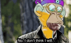 No I Don't Think I Will Monkey Faceswap GIF
