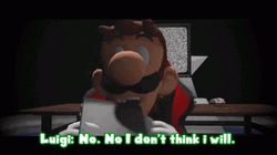 No I Don't Think I Will Super Mario GIF