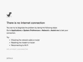 No Internet Connection Dinosaur Game GIF