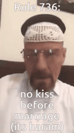 No Kiss Before Marriage Sigma Meme GIF