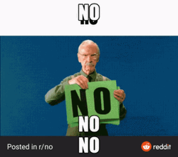 No Meme Old Man Flashcard GIF