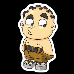 No Money Miskin Animated Boy GIF