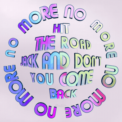 No More Hit The Road Sign GIF