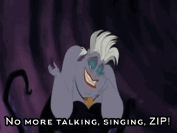 No More Talking Singing Ursula GIF